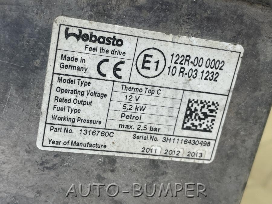 Webasto Thermo Top C Benzin  1316760C, 122R000002